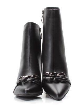 01-PCM343-1 BLACK Ботинки демисезонные женские (натуральная кожа, байка) - Фабричный китай фото 14