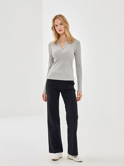 Polo Yaka Dokulu Kad?n Ti??rt