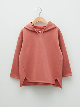 Kap??onlu Basic Uzun Kollu K?z ?ocuk Sweatshirt