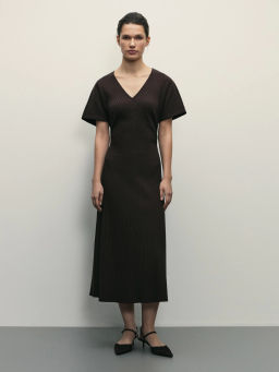 Платье длины миди со сборкой / Zarina  фото 5