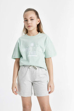 Шорты-бермуды для девочек - Defacto фото 3