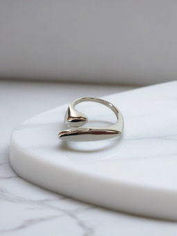 Кольцо с белым серебрением - Vel vett фото 2