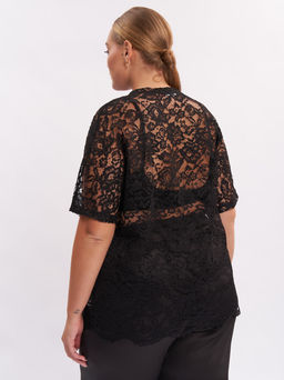 Блузка из гипюра BL42809BLK01 - Артесса фото 5