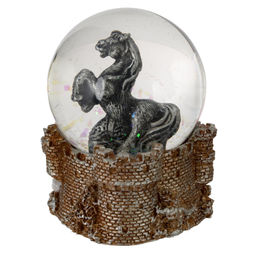 Фигурка декор в стекл шаре "Лошадь", L7 W7,5 H8,5 см, 2в.