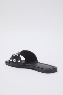 Trendyol Shoes Siyah Gumus Trok Tasl? S?k Kad?n Terlik TAKSS25TE00013 - Trendyolmilla фото 13