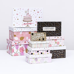 Набор коробок 10 в 1 «От всей души», 32.5 × 20 × 12.5 - 12 × 7 × 4 (± 1) см