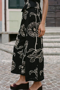 FLORAL EMBROIDERY JUMPSUIT - Zara фото 4