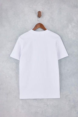 Siyah Regular/Normal Kesim Dokulu Kaskorse Basic T-Shirt TMNSS26TS00002 - Trendyolmilla фото 6
