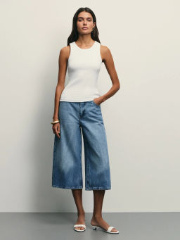 Джинсовые шорты бермуды удлиненные / Zarina  фото 2