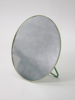 Зеркало настольное "Capybara is happy", зеленое, 15,6*15,6 см