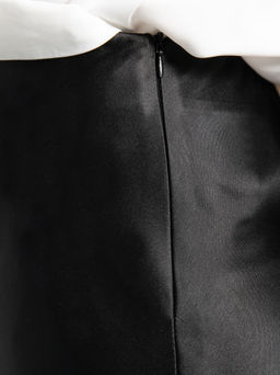 Юбка атласная Эвелин (черная) Ю15258-25М - Lt collection фото 5