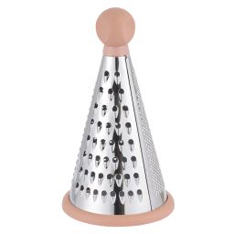 51177 WERNER Тёрка трёхсторонняя ELETTO, 23,5 см, с противоскользящим основанием. Цвет: серый. Материал: нержавеющая сталь, пластик, термопластичная резина.  фото 2