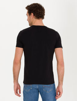 Черная облегающая футболка - Cacharel фото 5