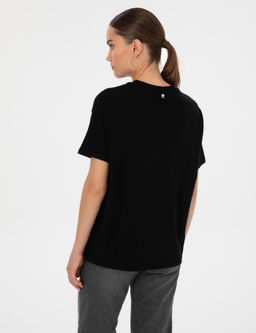 Siyah Oversize Basic Ti__rt - Pierre cardin фото 12