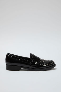 Trendyol Shoes Siyah Rugan Trok Tasl? Duz Kad?n Loafer Ayakkab? TAKSS25LA00003 - Trendyolmilla фото 6