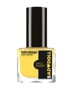 BelorDesign Лак для ногтей Bad Doll JUCY PASTEL тон 307 лимонный 6мл