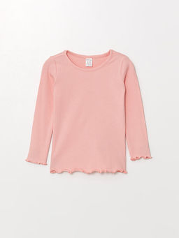 Bisiklet Yaka Basic Uzun Kollu K?z Bebek Ti??rt