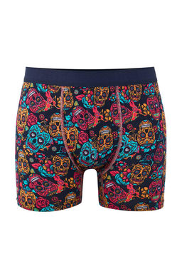 Siyah Desenli Pamuklu Likral? 3lu Boxer TMNAW26BX00000 - Trendyolmilla фото 16