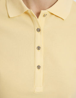 Limon Slim Fit Pamuklu Polo Yaka Basic Ti__rt
