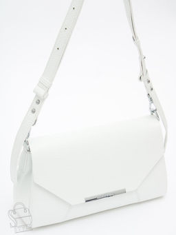 Сумка женская кожаная 1017C white Polina&Eiterou фото 4