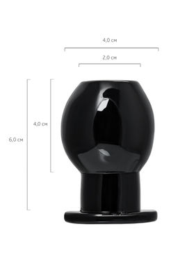 Анальная втулка TOYFA Basic S, TPE, чёрная, 6 см  фото 7