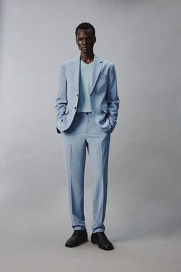 BLAZER TRAJE CONFORT ESTRUCTURA / Celeste