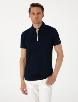 Lacivert Ultralight Kuma_ Slim Fit Polo Yaka Ti__rt