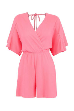 Pembe Orme Mini F?rf?rl? Regular Plaj Tulum TBESS26TU00007