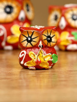 Набор сувенирный «Совята», h=4 см, h=3 см, h=2 см, дерево, коричневый