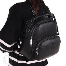 Рюкзак женский 670070-1 black  Velina fabbaino-Safenta/30 в Новосибирске