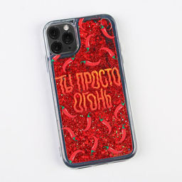 Чехол для телефона iPhone 11 PRO с блёстками внутри Pepper, 7.14 14.4 см