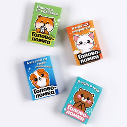 Цена за 12 шт. Головоломка металлическая «Милашки», МИКС