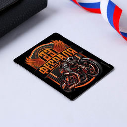 Цена за 2 шт. Магнит и брелок на 23 Февраля Мотоцикл, подарочный набор : 2 предмета - Сима-ленд фото 4