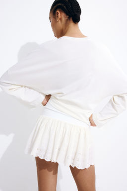 Minifalda pantal?n con bordado ingl?s - H&m фото 7