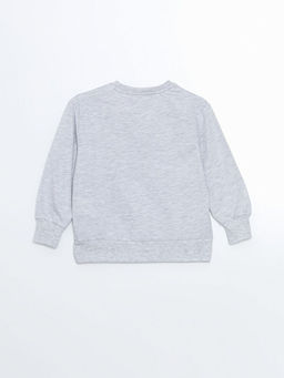 Bisiklet Yaka Bask?l? K?z Bebek Sweatshirt - Waikiki фото 3