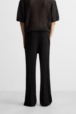 TEXTURED KNIT TROUSERS - Zara фото 12