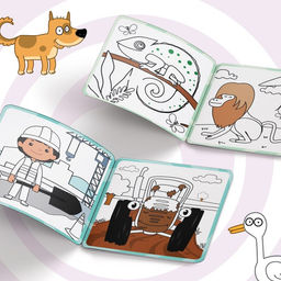 Многоразовая раскраска Синий трактор едет к нам, 12 стр., 16 16 см, Синий трактор  фото 9