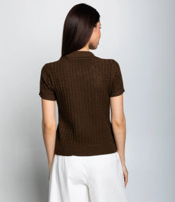 Футболка #КТ933 (3), тёмно-коричневый