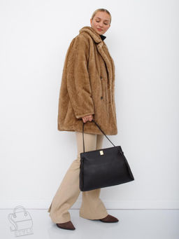 Сумка женская кожаная 1026-1MP coffee Polina&Eiterou