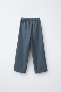 GINGHAM CHECK TROUSERS WITH VENTS - Zara фото 2