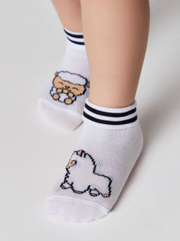 Цена за 2 пары. Носки классические CONTE-KIDS Хлопковые носки с рисунками Lama - Conte elegant фото 3
