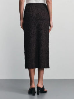 Фактурная юбка миди из вискозы / Zarina  фото 5