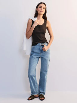 Топ в рубчик на пуговицах ZR2605013403-27 / Zarina