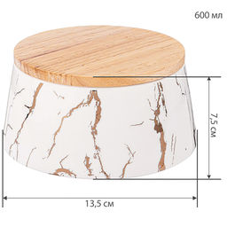 БАНКА С ДЕР.КРЫШКОЙ LEFARD FANTASY 13,5*7,5 СМ 600 МЛ фото 3