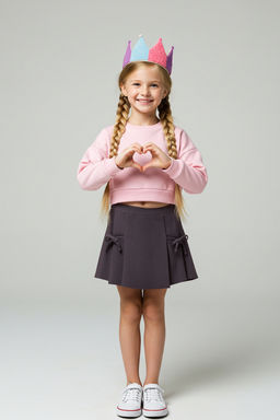 Antrasit 100% Pamuk Fiyonklu Dokuma K?z Cocuk Okul Sort Etek TKDAW26ET00000