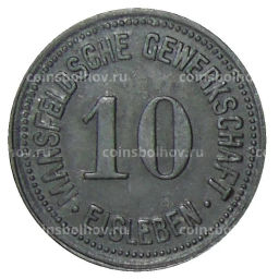 10 пфеннигов 1918 года Германия Нотгельд  Айслебен