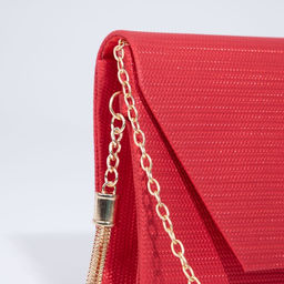 Сумка-клатч на клапане, цвет красный - Simaland фото 4