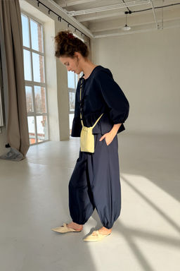 Блузка NATURE093/04/Синий - M&G all natural фото 4