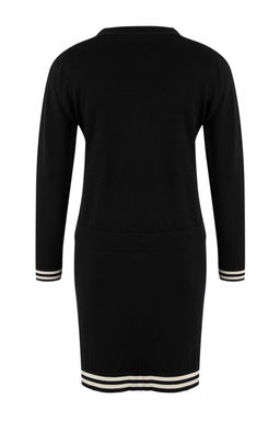 Siyah Renk Bloklu Midi H?rkal? Triko Elbise TWOSS26EL00096