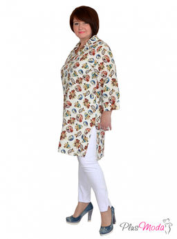 Туника-рубашка Модель №864 размеры 44-80 - Plusmoda фото 10